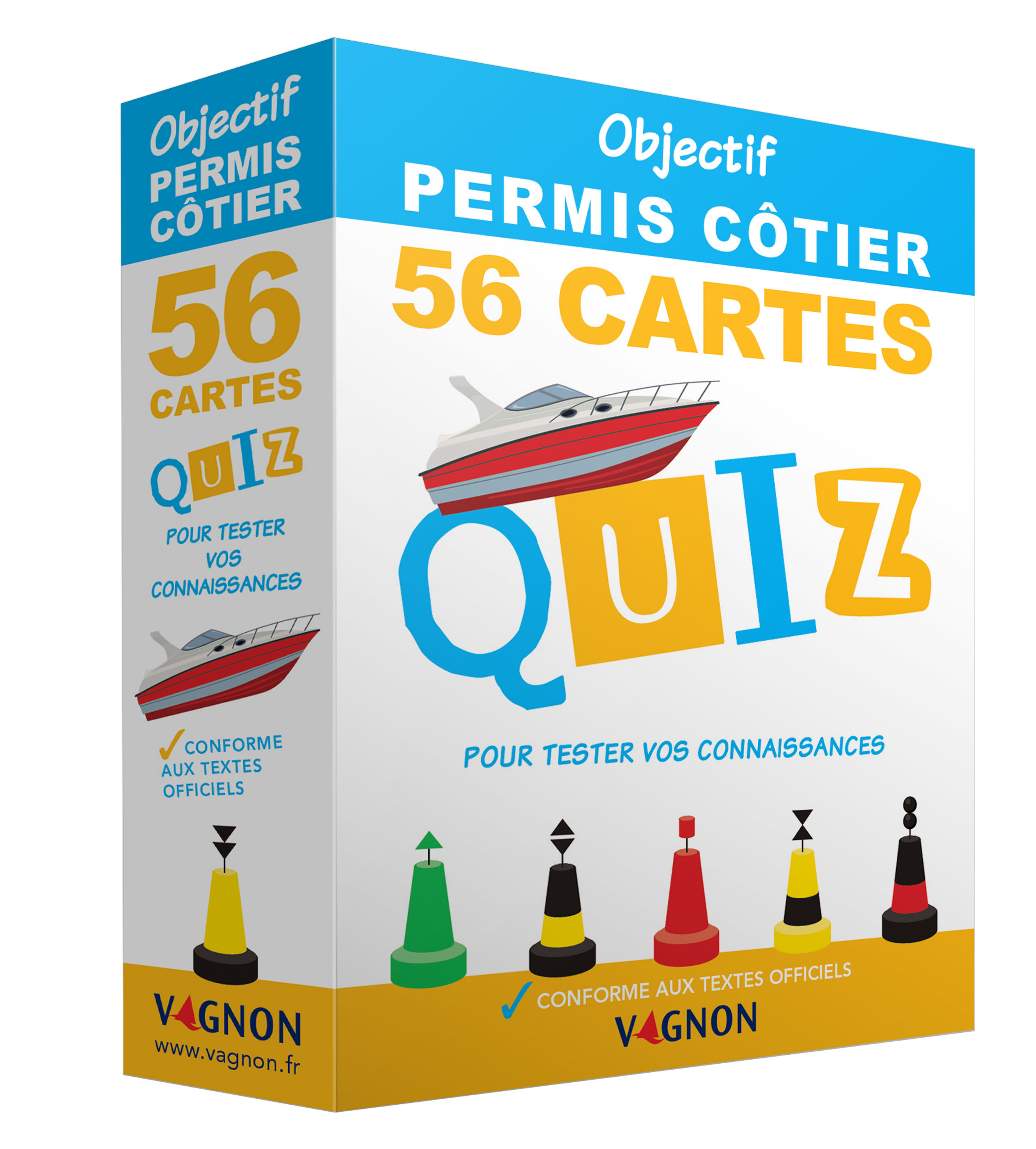 Objectif permis côtier - 56 cartes quiz pour tester vos connaissances