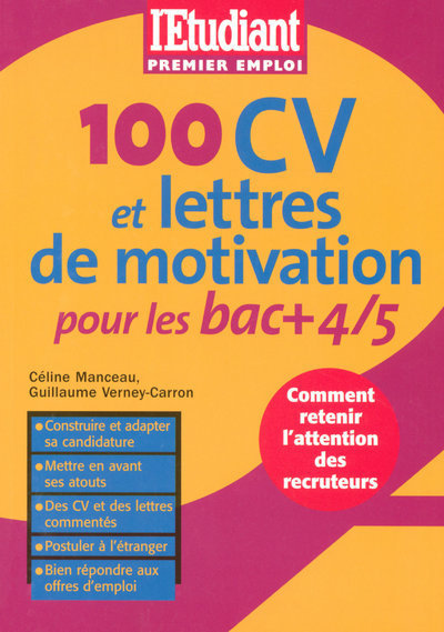 100 CV et lettres de motivation pour les BACS +4/5