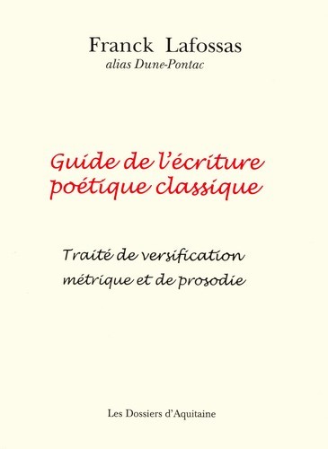 Guide de l'écriture poétique classique