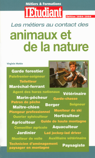 Métiers &amp; formations au contacts des animaux et de la nature