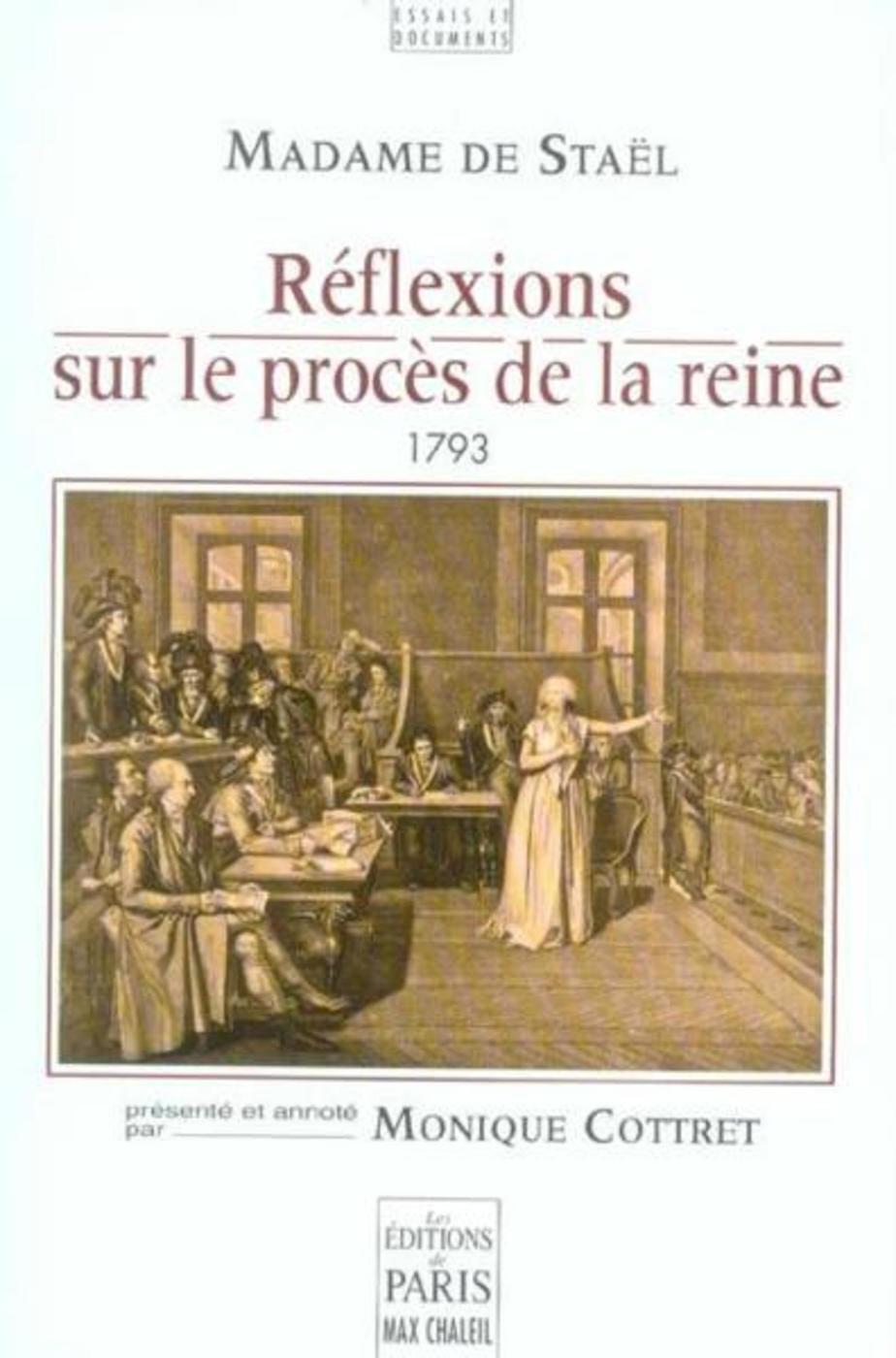 Réflexions sur le procès de la reine (1793)