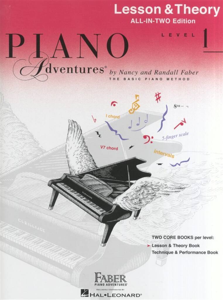 NANCY FABER :  PIANO ADVENTURES ALL-IN-TWO LEVEL 1 LESSON/THEORY