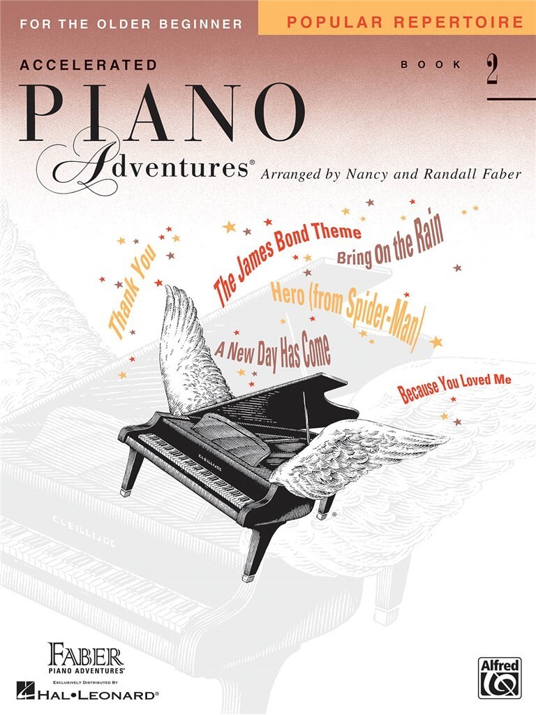 NANCY FABER : PIANO ADVENTURES FOR THE OLDER BEGINNER REP. BK 2