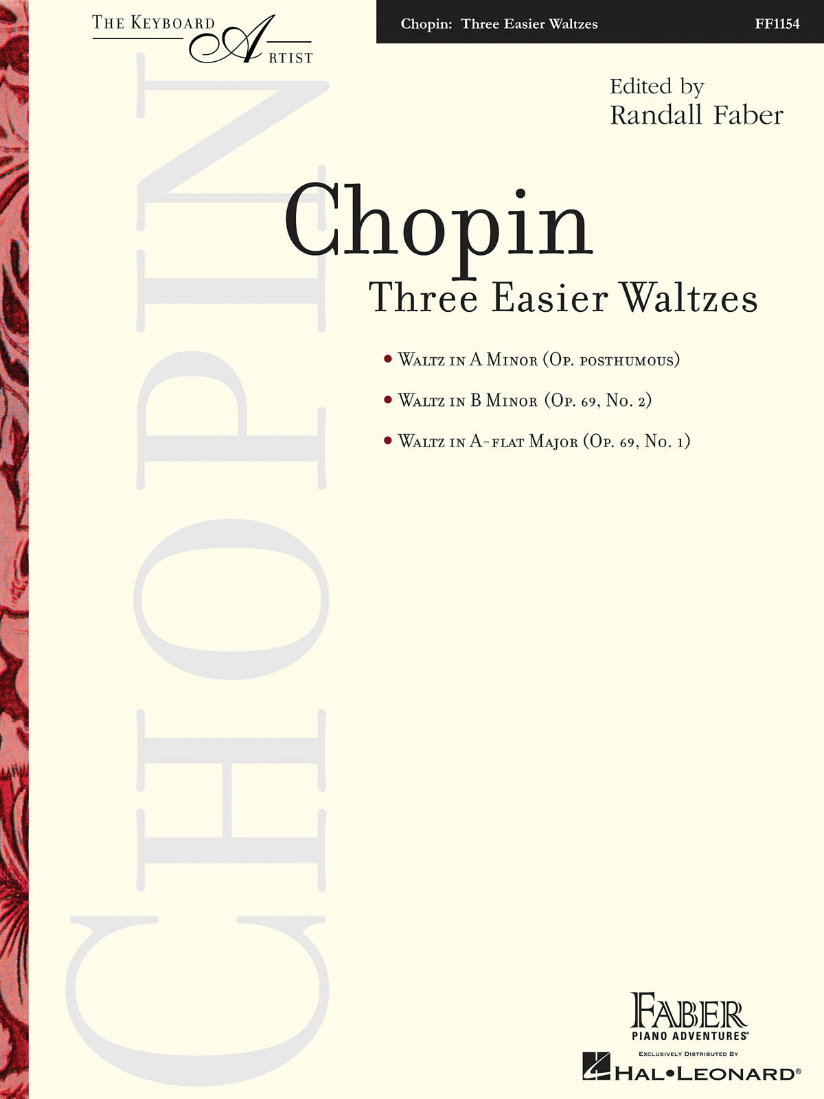FREDERIC CHOPIN : THREE EASIER WALTZES - THE KEYBOARD ARTIST