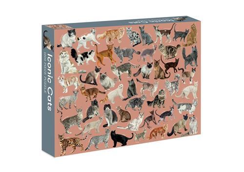 Iconic Cats: 1000 piece jigsaw puzzle  /anglais