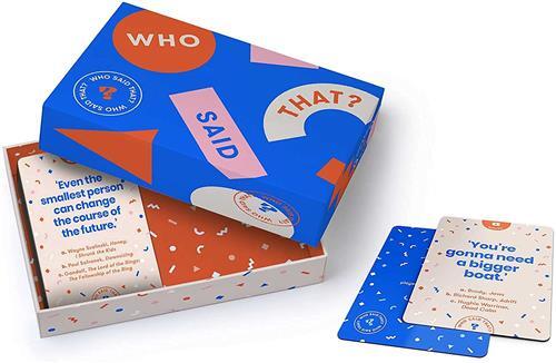 Who Said That?: A game of quotes - 430 cards /anglais
