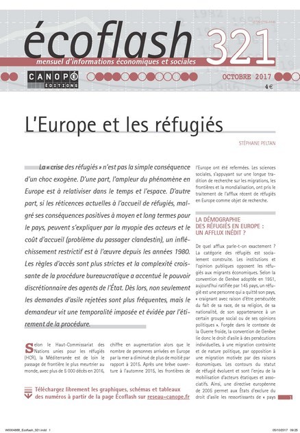 ECOFLASH, N 32 - L'EUROPE ET LES REFUGIES
