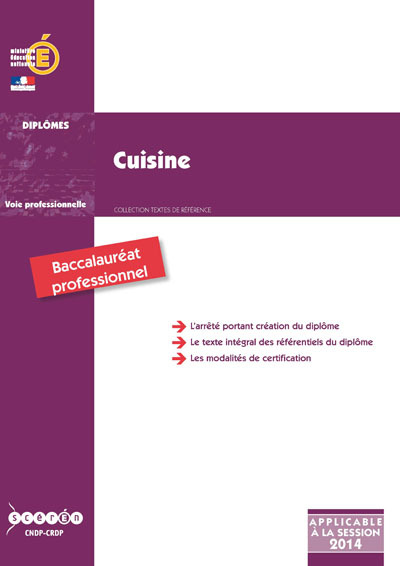 Cuisine - baccalauréat professionnel