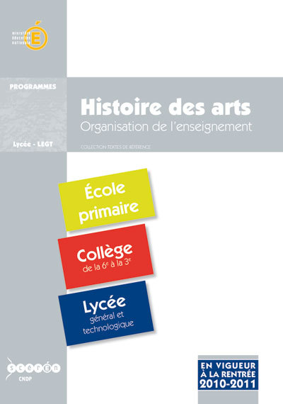 Histoire des arts - école primaire, collège, lycée