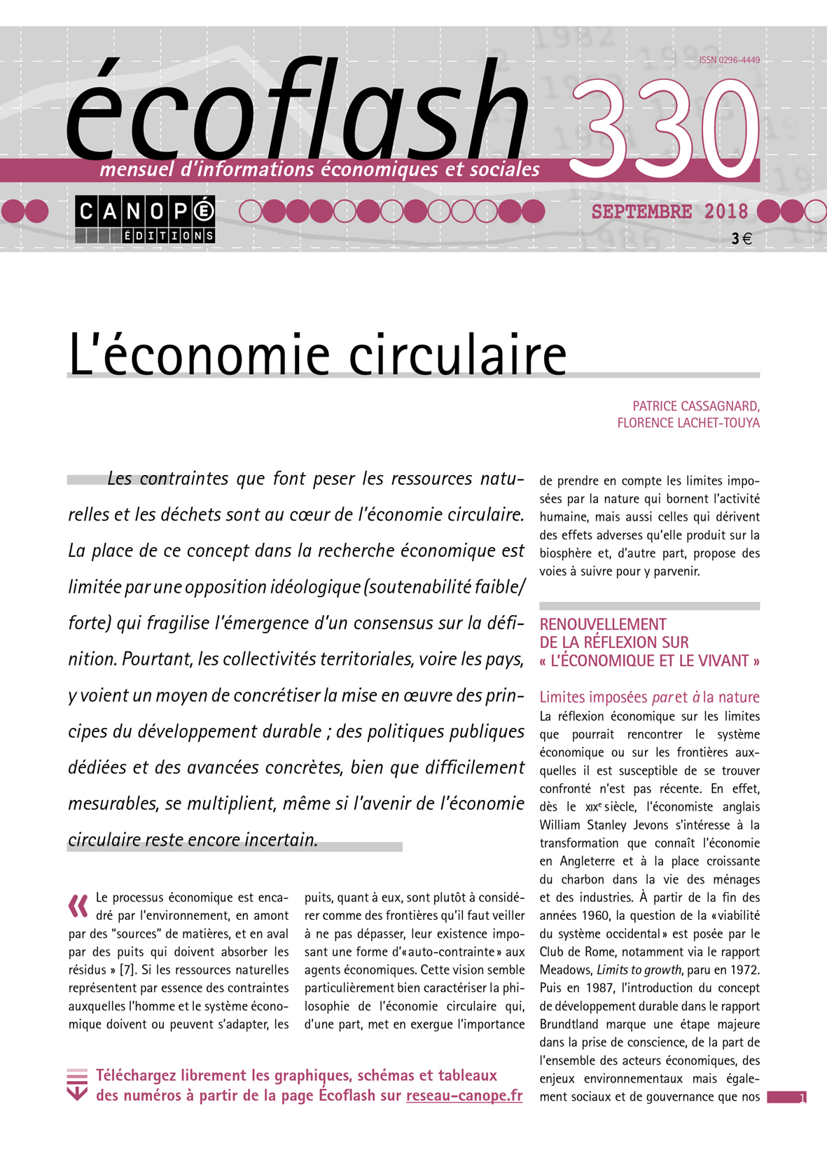 ECOFLASH, N 330, SEPTEMBRE 2018