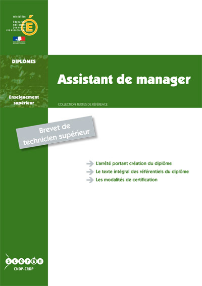 Assistant de manager - brevet de technicien supérieur