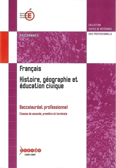 Français, histoire, géographie et éducation civique - baccalauréat professionnel