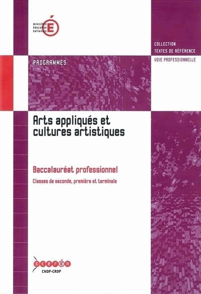 Arts appliqués et cultures artistiques - baccalauréat professionnel