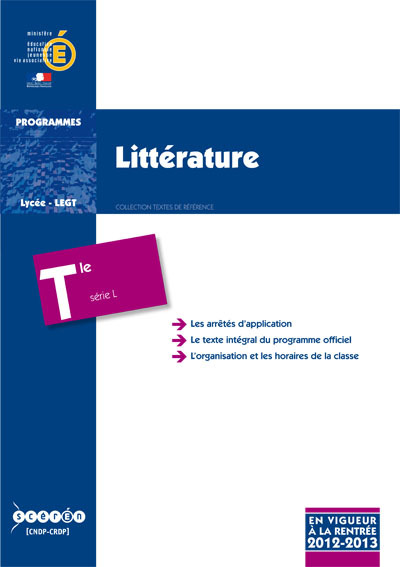 Littérature - classe terminale de la série L