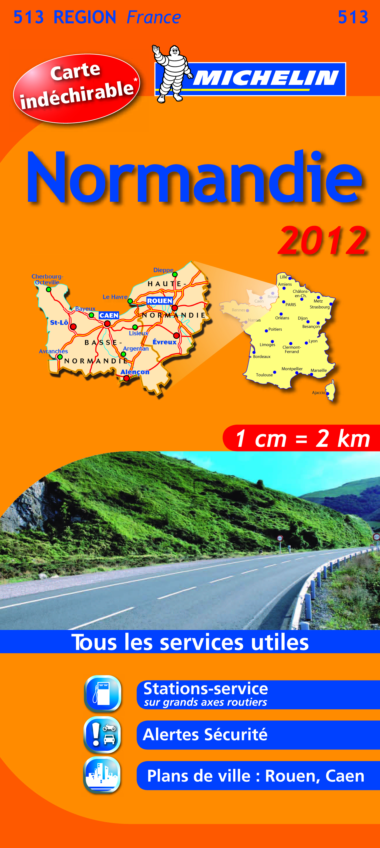 CARTE ROUTIERE NORMANDIE 2012