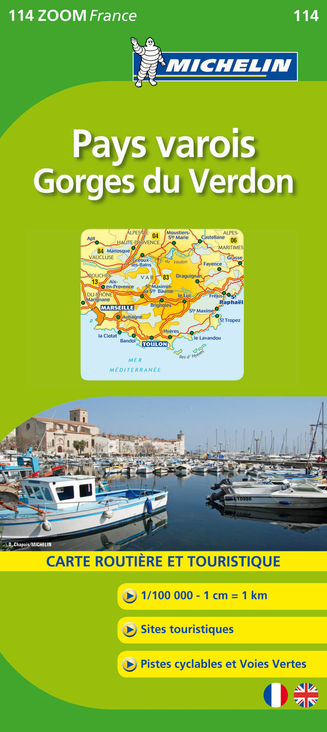 Carte Zoom Pays Varois, Gorges du Verdon