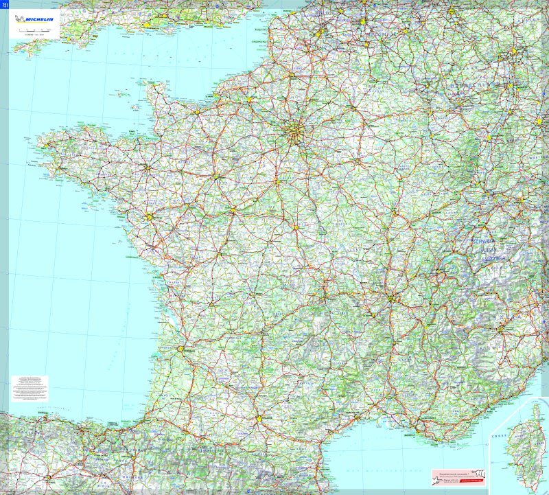 FRANCE CARTE PLASTIFIEE ROULEE
