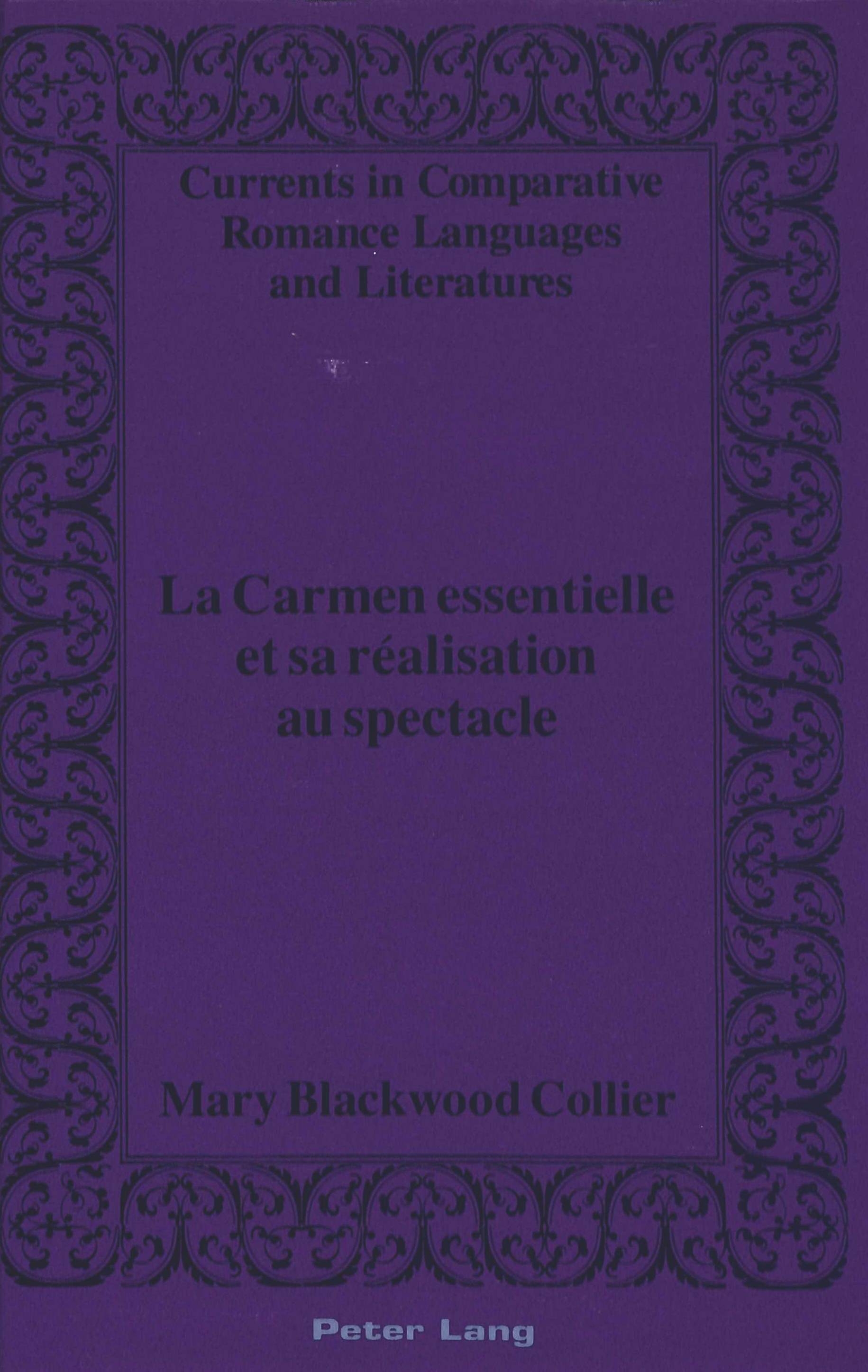 LA CARMEN ESSENTIELLE ET SA REALISATION AU SPECTACLE