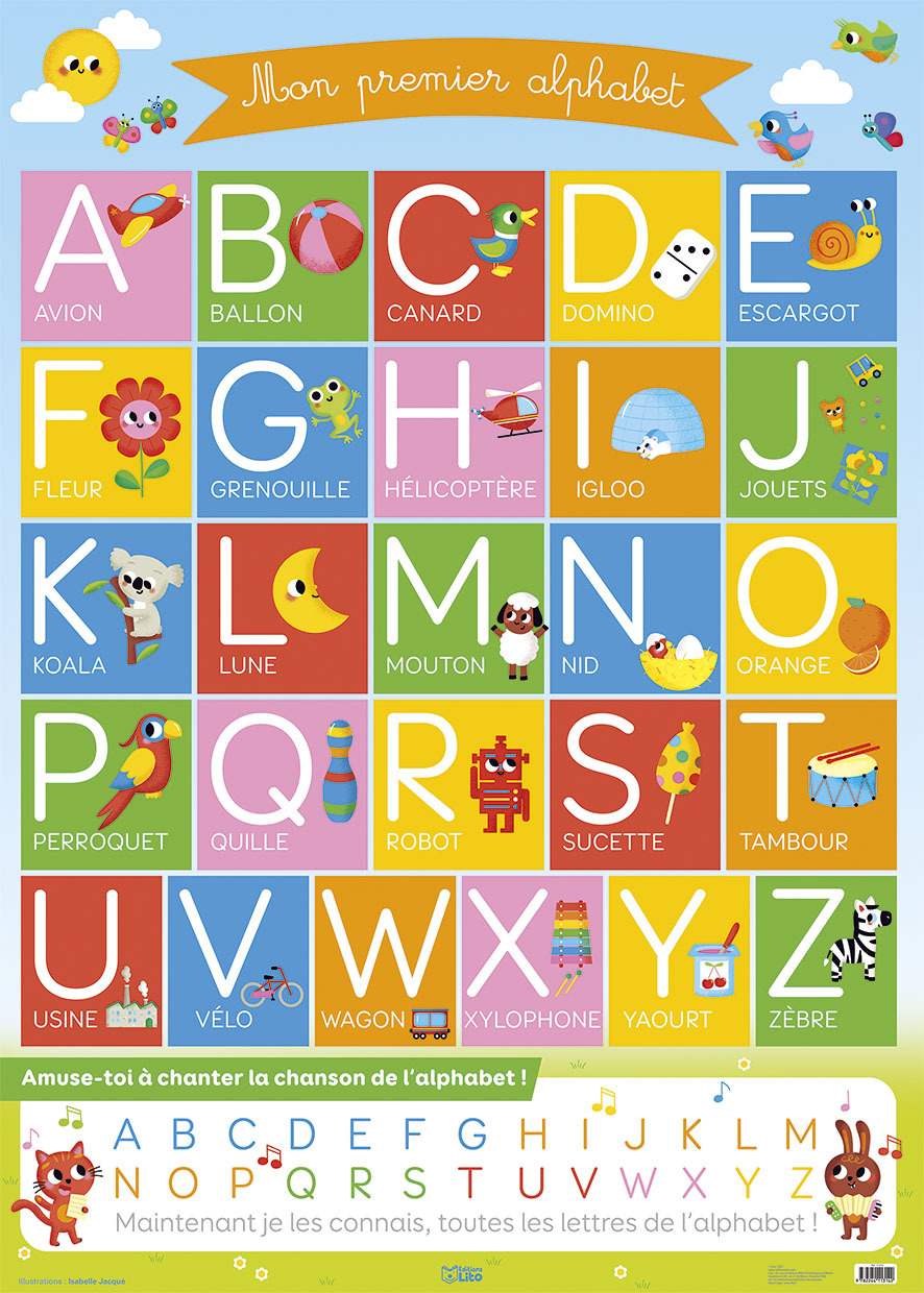 POSTER MON PMER ALPHABET MIN5