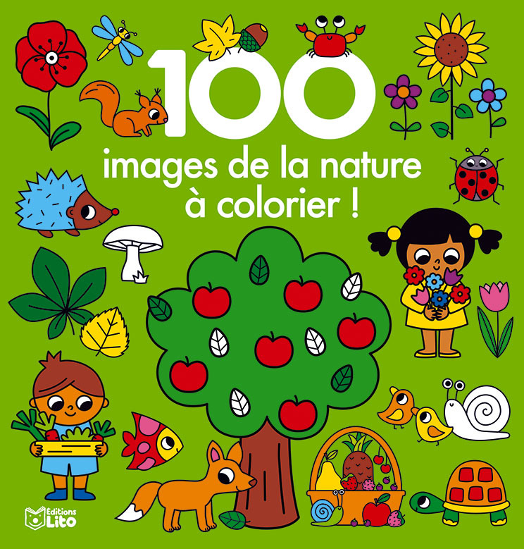 100 IMAGES A COLORIER NATURE
