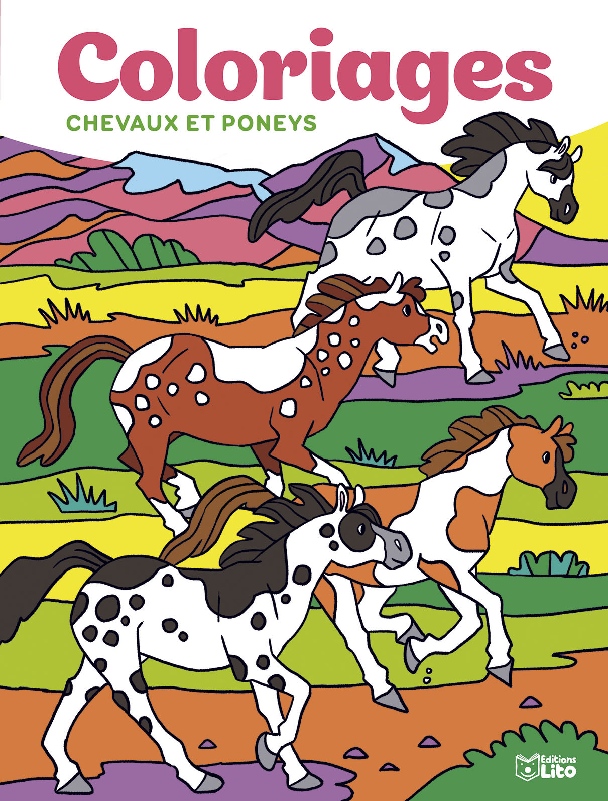 GRANDS COLORIAGES CHEVAUX PONE