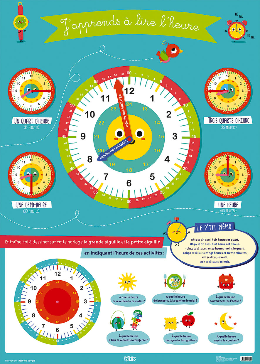 POSTER LIRE L'HEURE