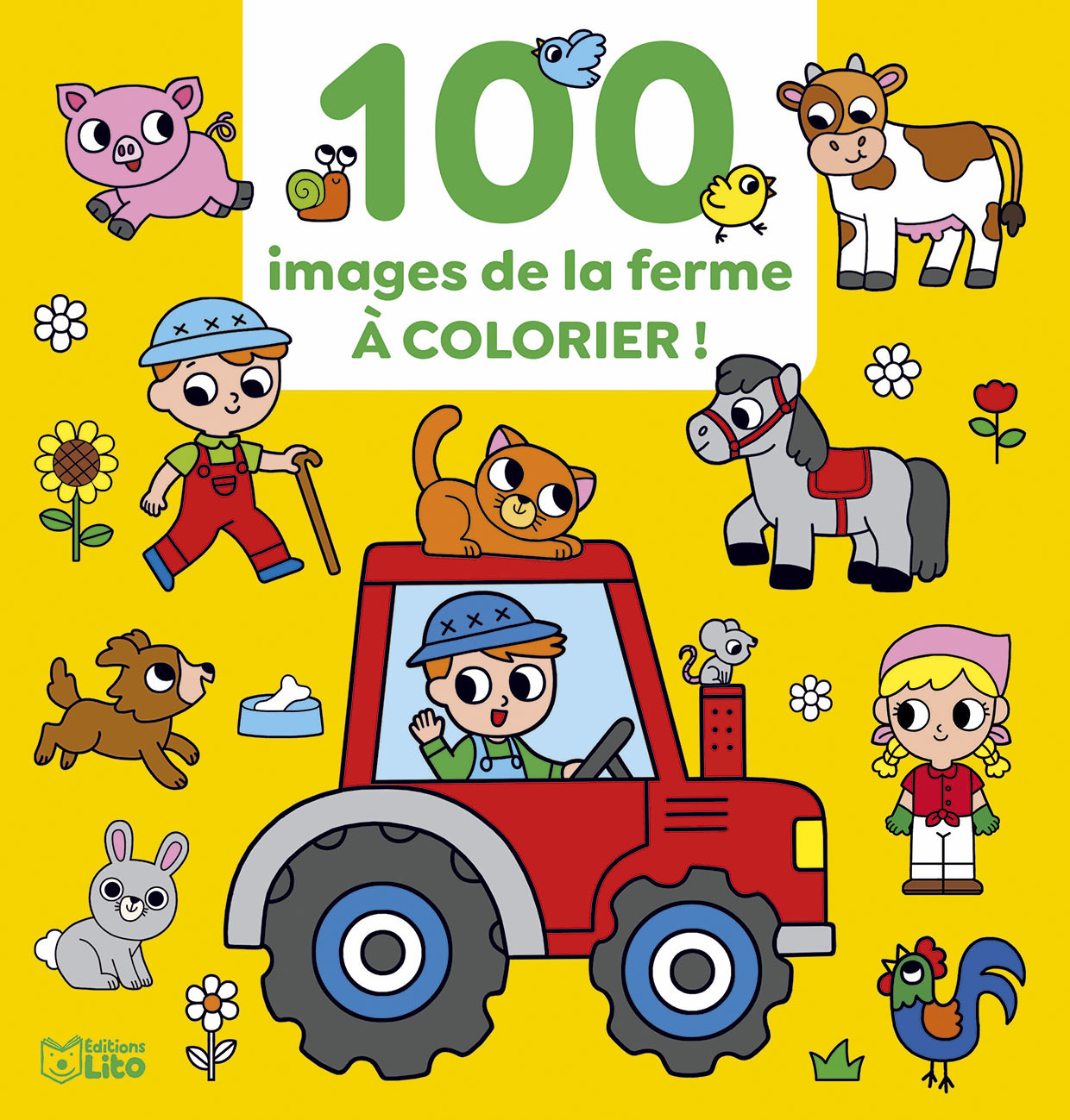 100 IMAGES A COLORIER LA FERME