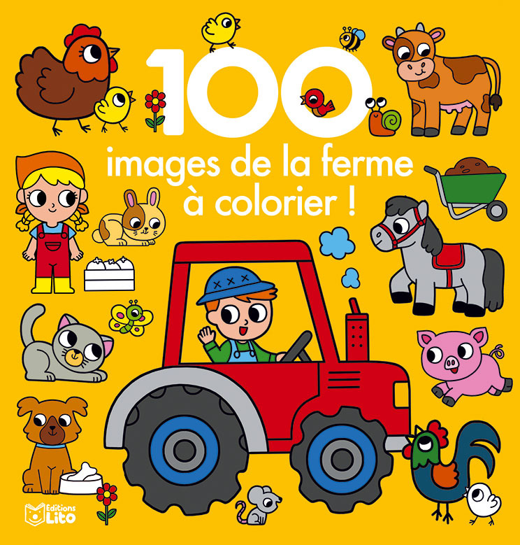 100 IMAGES A COLORIER LA FERME