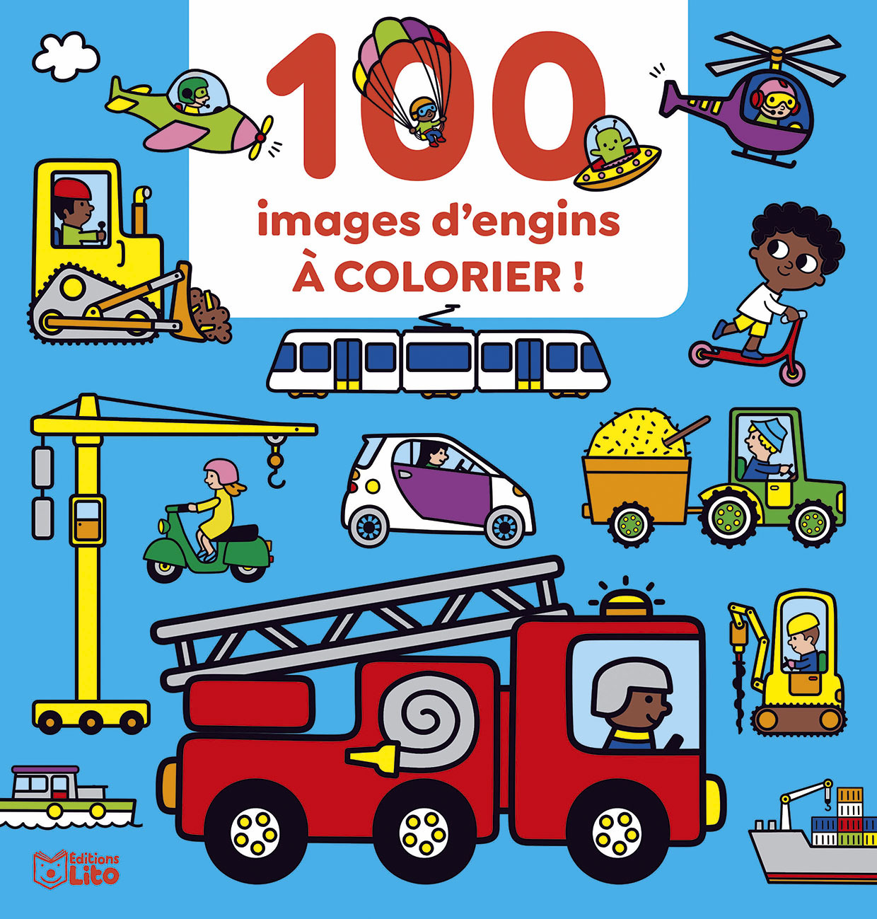 100 IMAGES A COLORIER ENGINS