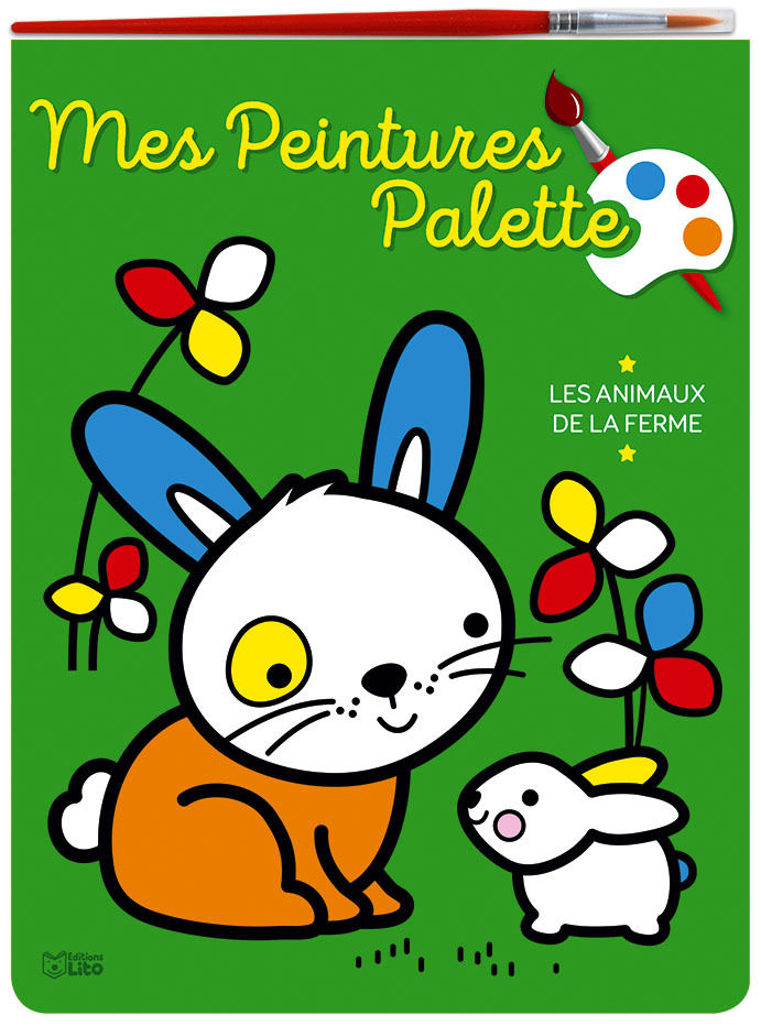 PEINTURE PALETTE-ANIMAUX FERME