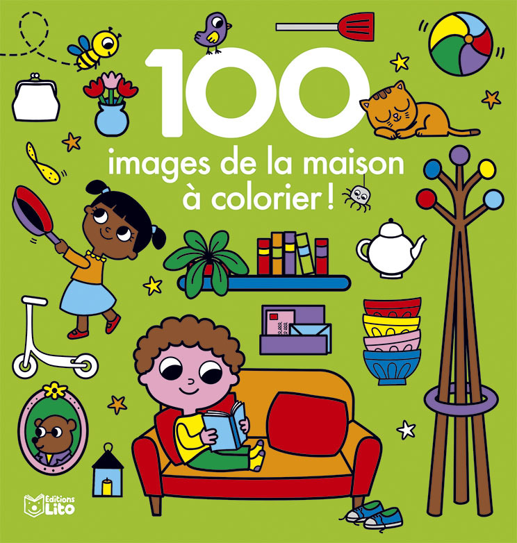 100 IMAGES A COLORIER MAISON