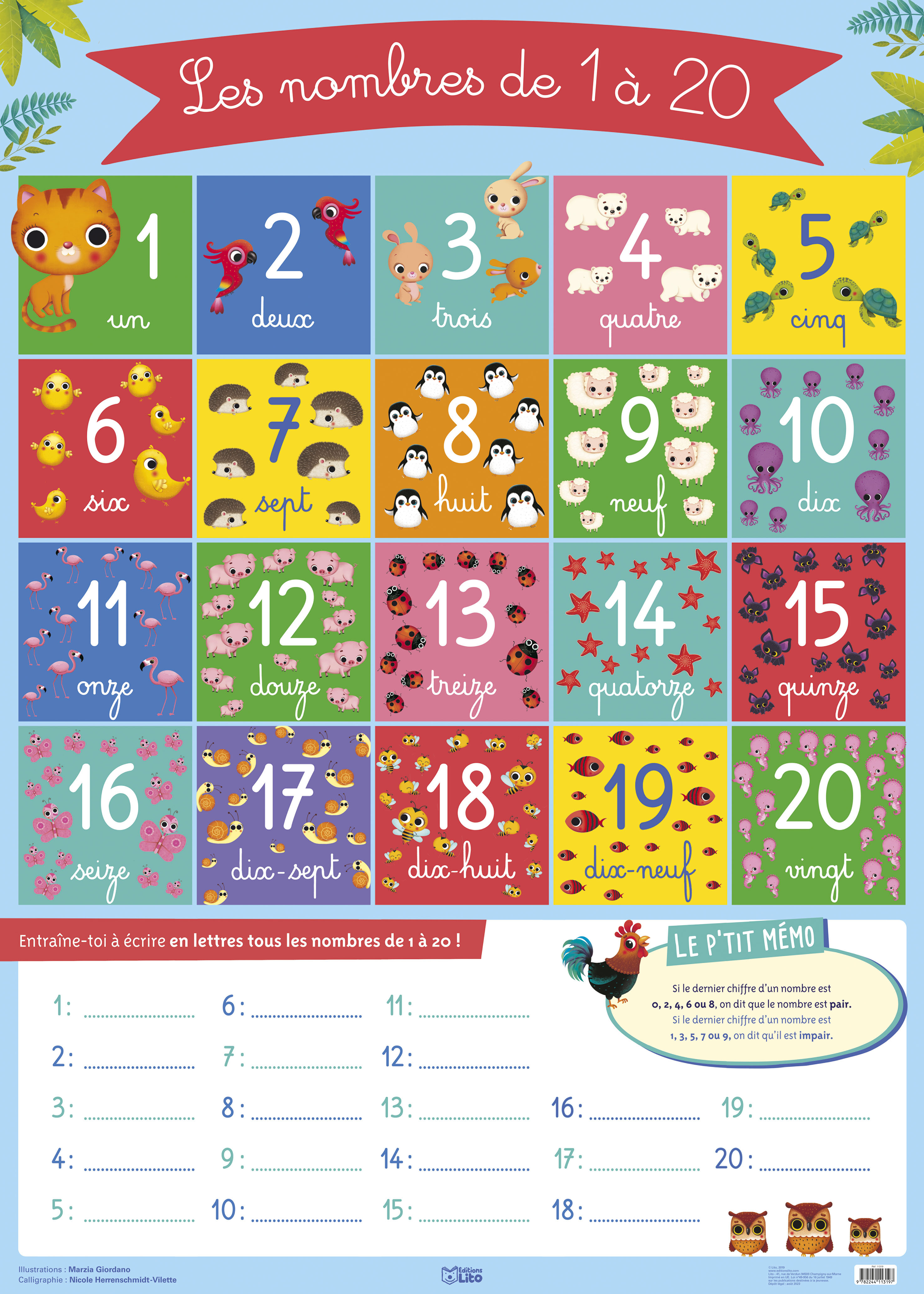 POSTER NOMBRES DE 1 A 20 MIN 5