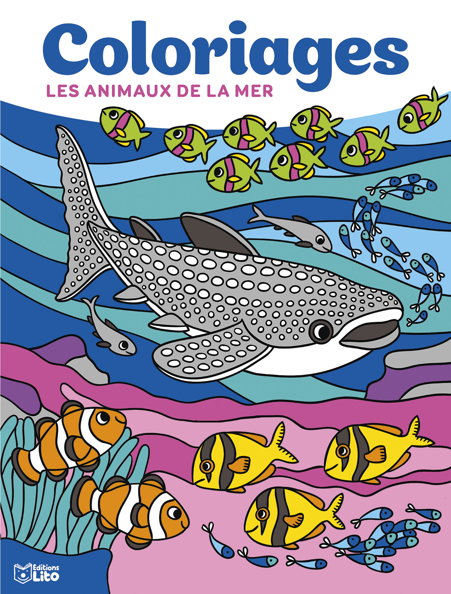 GRANDS COLORIAGES ANIMAUX MER
