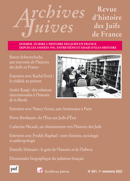 Archives juives n° 55-1 (1er semestre 2022)