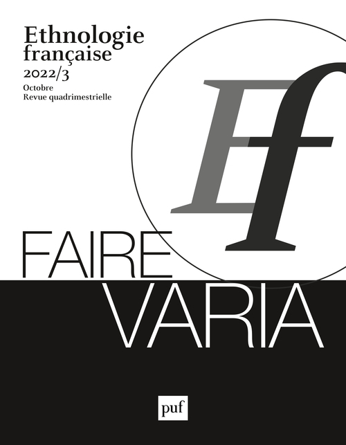 Ethnologie française 2022, n° 3