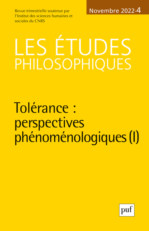 Etudes philosophiques 2022, n.4