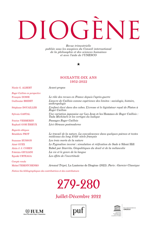 Diogène 2022, n° 279-280