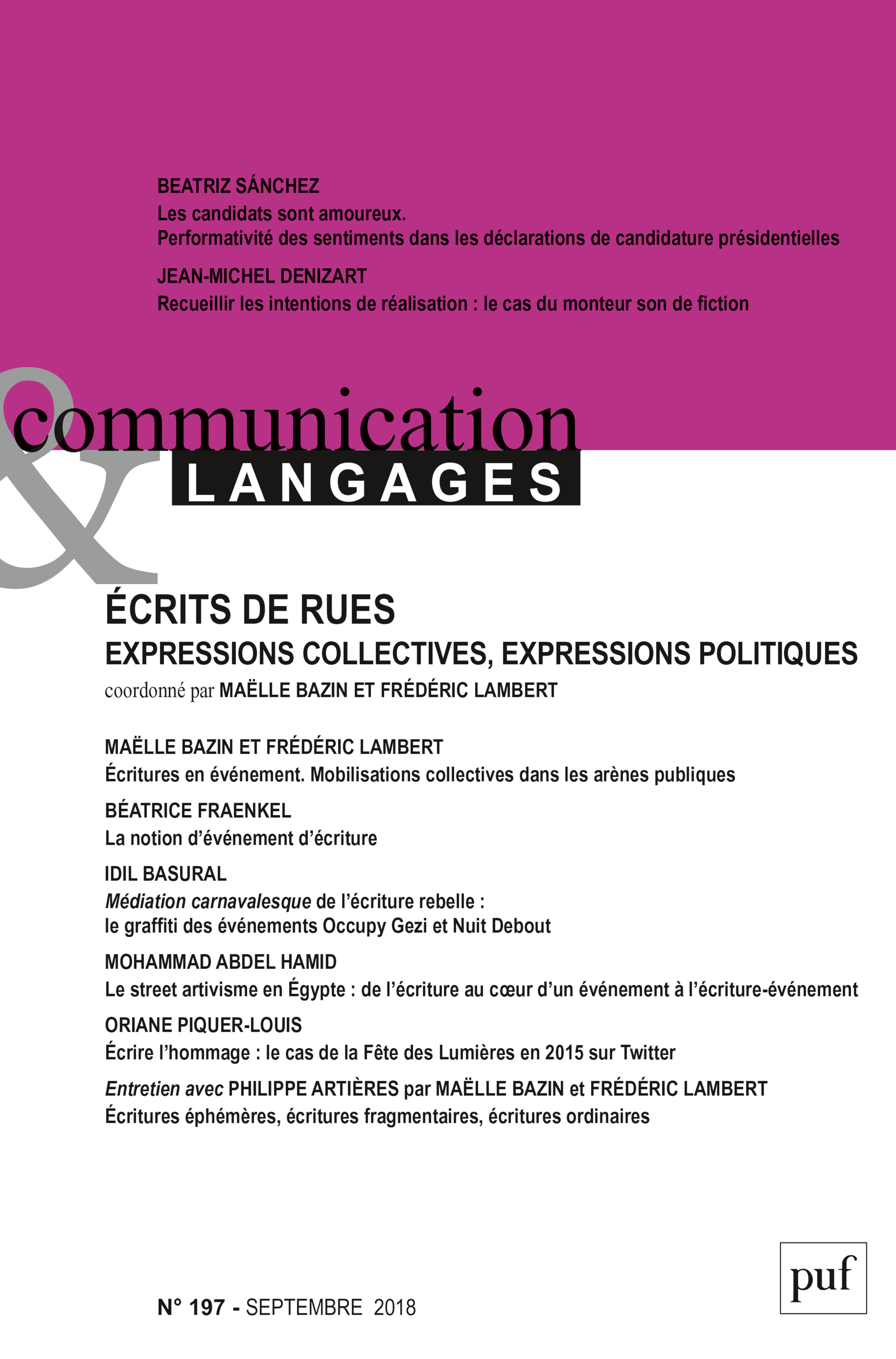 COMMUNICATION & LANGAGES- 2018 - 197