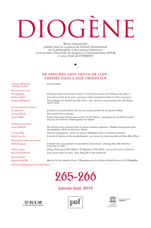 Diogène 2019, n° 265