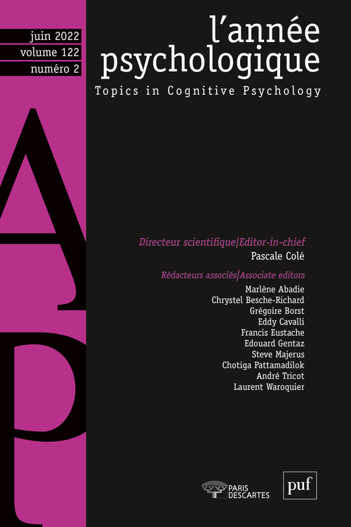 Annee psychologique 122-2