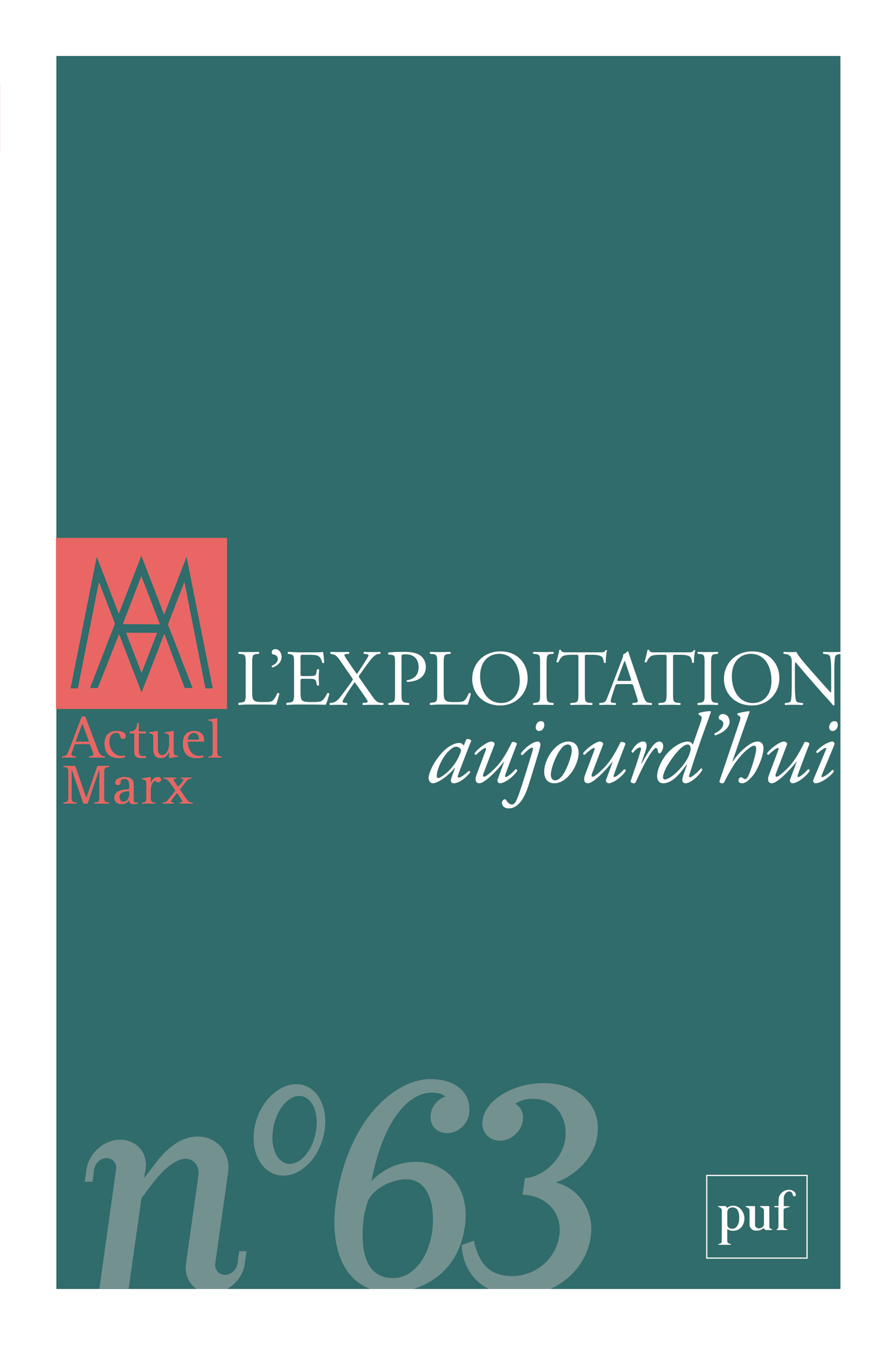 Actuel Marx n° 63 (2018-1)