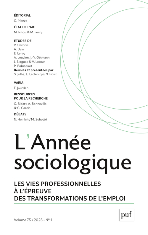 ANNEE SOCIOLOGIQUE 2025, VOL. 75(1)