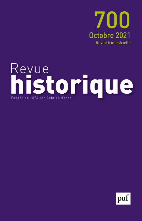 Revue historique, 2021 - 700