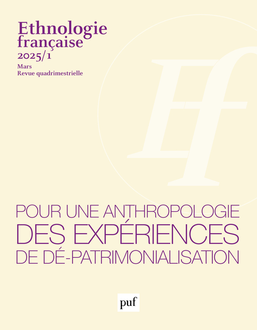 Ethnologie française 2025, n° 1