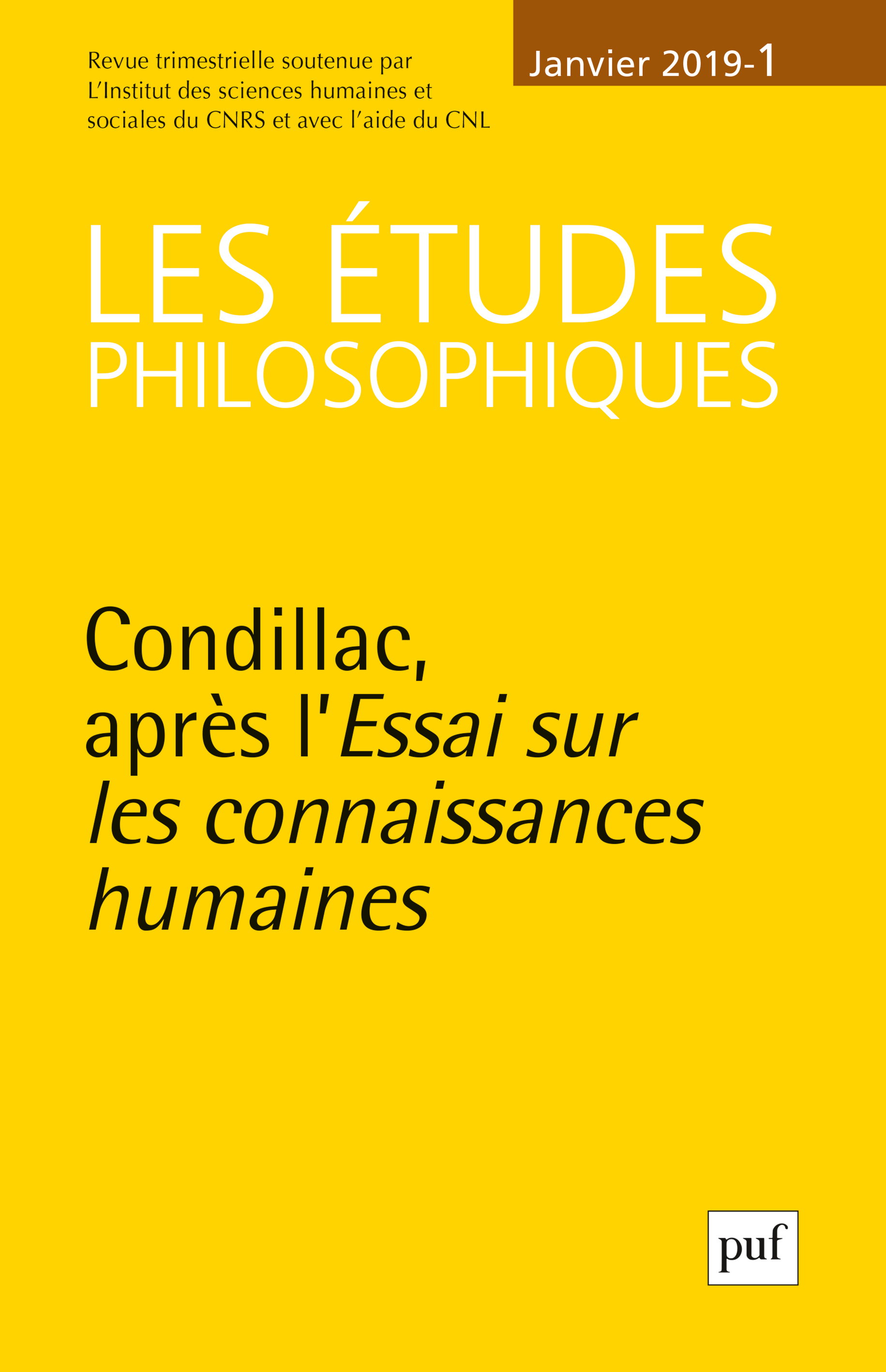 Les Etudes philosophiques 2019-1