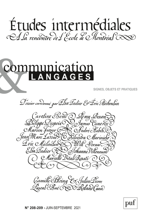 Communication et langages, 2021-2-3 (n° 208-209)
