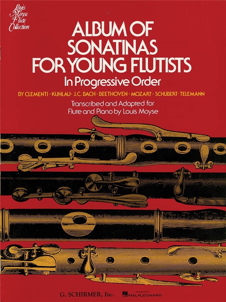 ALBUM OF SONATINAS FOR YOUNG FLUTISTS - IN PROGRESSIVE ORDER - LOUIS MOYSE