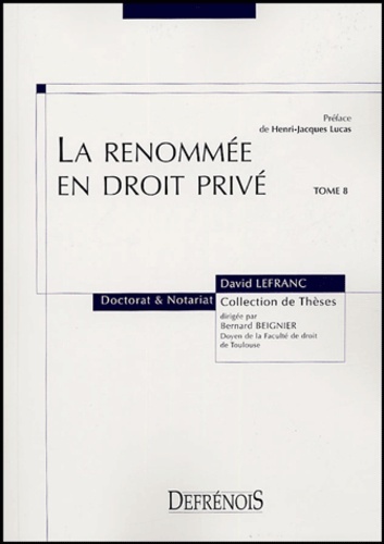 la renommée en droit privé