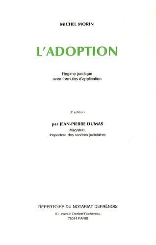 la réforme de l'adoption - 3ème édition