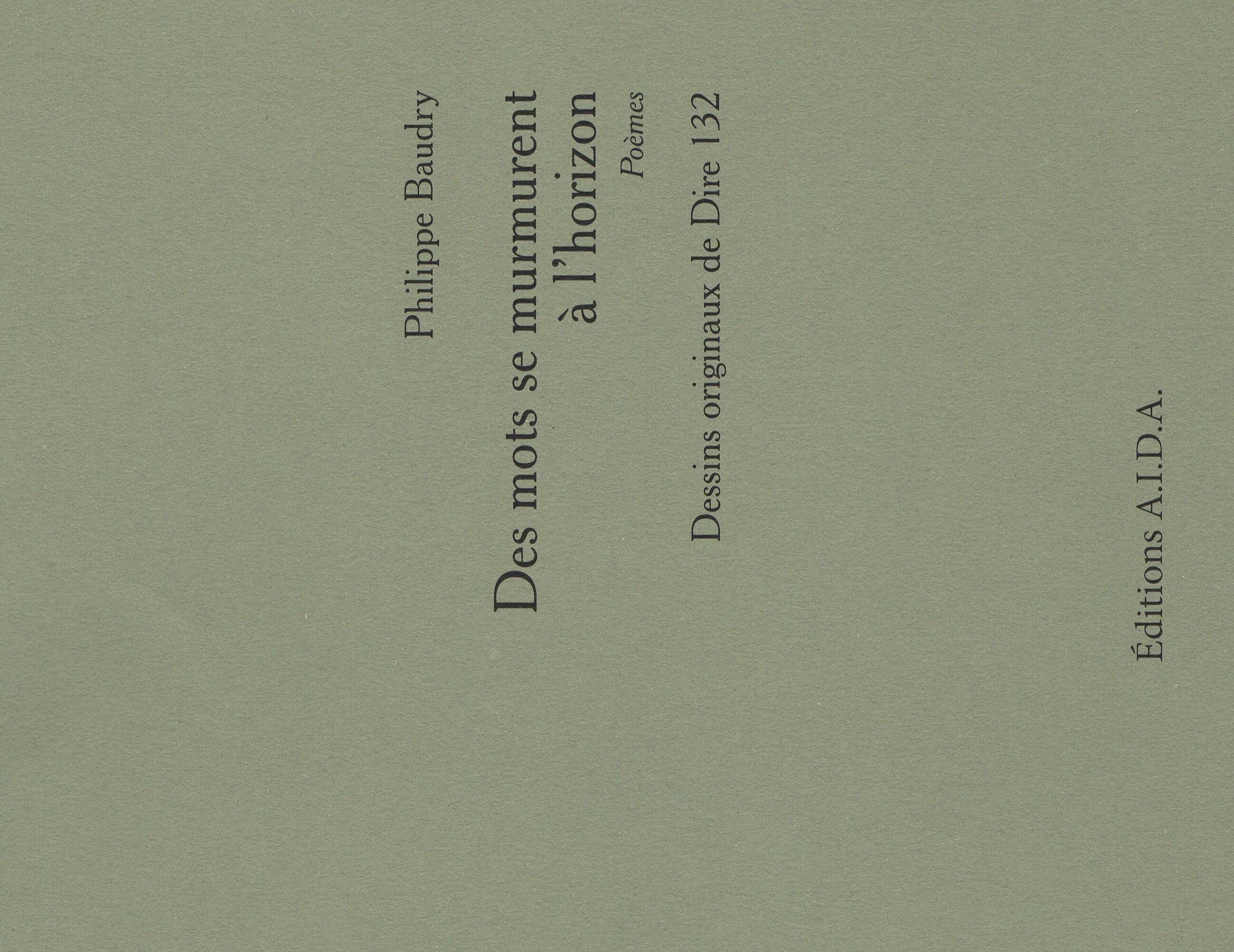 Des mots se murmurent à l'horizon